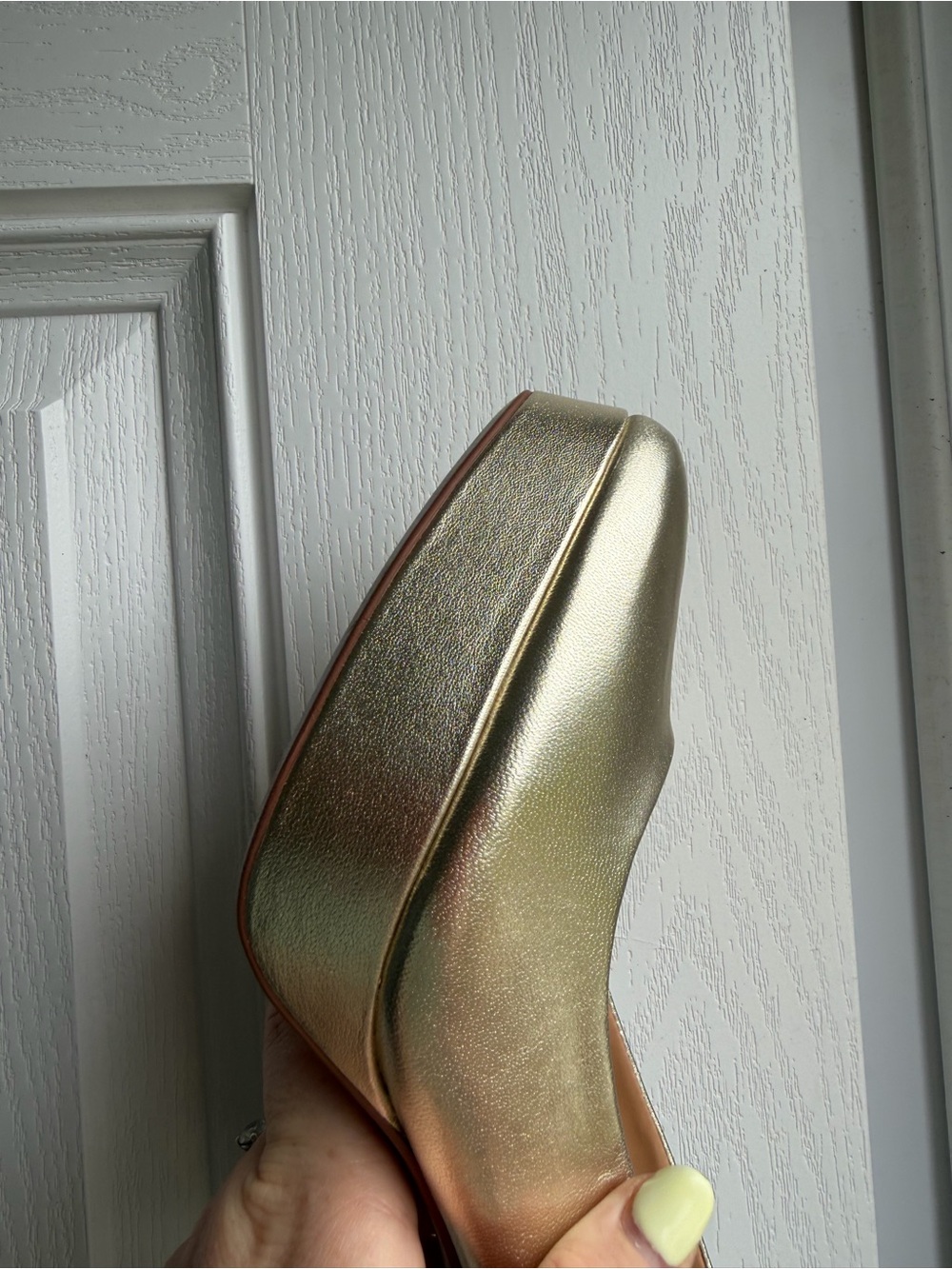 Naturalizer Metallic Gold Platform Pumps - Picture 2 of 2